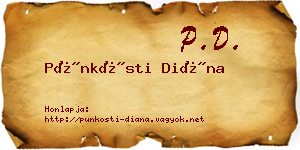Pünkösti Diána névjegykártya